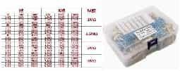 Metal film Resistors Kit Kinds Each Value 5pcs 650PCS 2W 1% 130 (Plastic Box)