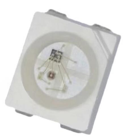 SMD светодиод 3528(1210) RGB CA рассеянный (белая панель)