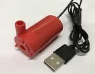 Mini Submersible Pump 5V Red Mute Sounds with USB