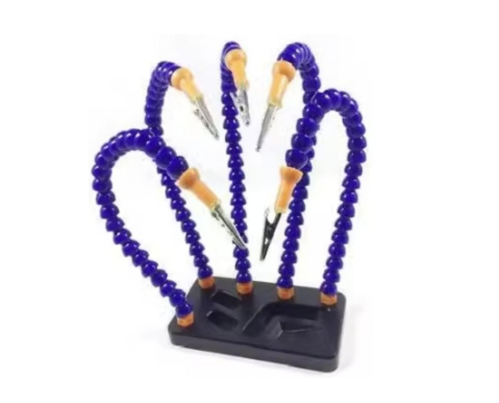 PCB Welding Flexible Blue Multifunctional (5 Holes 5 Arms) Arms