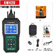 KONNWEI KW420 OBD2 Diagnosis Oil Reset Analyzer 6-12V Full ABS SRS TPMS for Scanner Battery Vehicle System