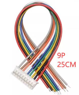 Односторонний штекерный разъем PH2.0мм 9P (провод 1007 26AWG, 25см)