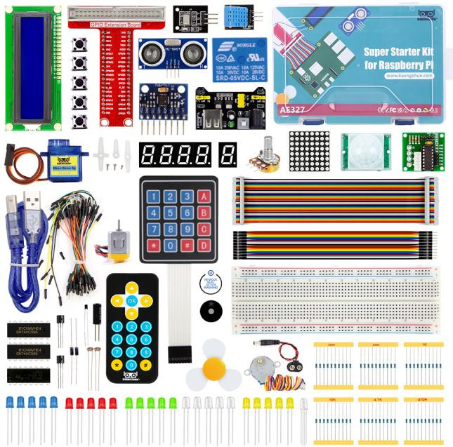Raspberry Pi Model 5 4 Box size:23*16*6CM 1A+ Zero W+ Diy Kit Raspberry Pi Super 3B+ 3B 3A+ 2B 1B+ Starter Kit for with Tutorial