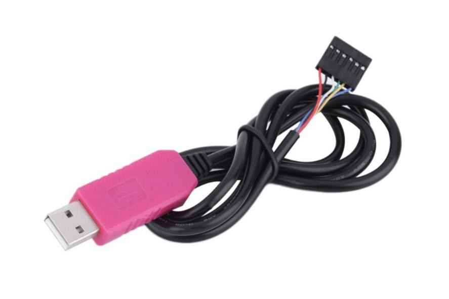 Программатор PL2303HXD USB-TTL/RS232, 6-контактный кабель 1м