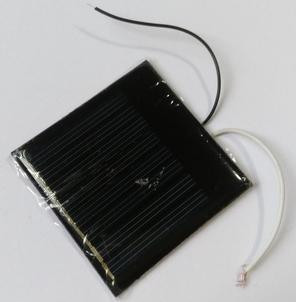 Солнечная панель 4V 50MA с проводом (55х55мм, микро мотор для DIY)