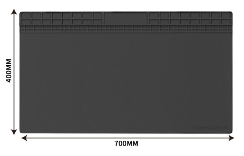 Repair Workbench High Silicone Heat Insulation Temperature Resistant Black 70*40cm Mobile Phone Electronics Pad