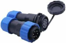 Авиационный разъем SD20-6PIN (10А, влагозащищенный, вилка+розетка)