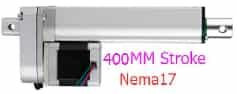Шаговый актуатор (ход 400мм, скорость 35мм/с, усилие 150Н, 6-24В) Nema17