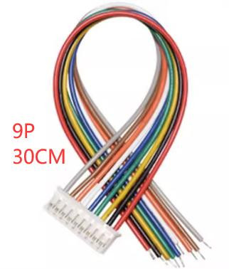 Односторонний штекерный разъем PH2.0мм 9P (провод 1007 26AWG, 30см)