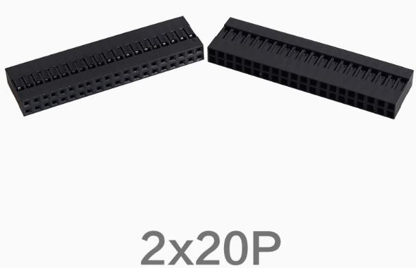 Dupont Housing 2*20P Double Row 2.54MM Connector
