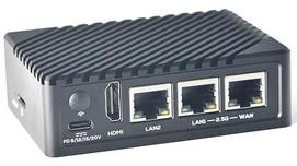 Одноплатный компьютер NanoPi R6S (8 ГБ, 32 ГБ eMMC, RK3588S) с черным металлическим корпусом