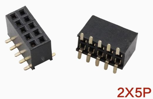 1.27MM Female Gold Double Row SMT Pin Header 2*5P Connector