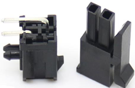 Double Row 3.0MM-PCB Pitch Connector, 5557 Small Pin Connector Curved Needle 2*1P