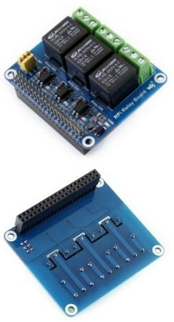 Модуль реле 3-канальный для Raspberry Pi 3B+/4B