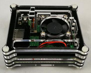Корпус для Raspberry Pi 3A+ (акриловый, многослойный с поддержкой вентиляторов)
