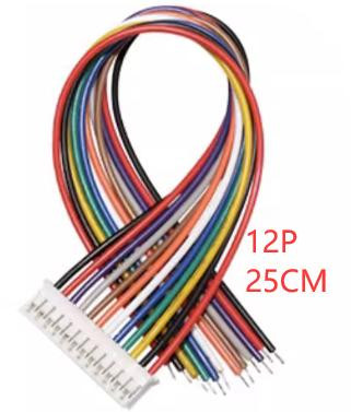 Односторонний штекерный разъем PH2.0мм 12P (провод 1007 26AWG, 25см)