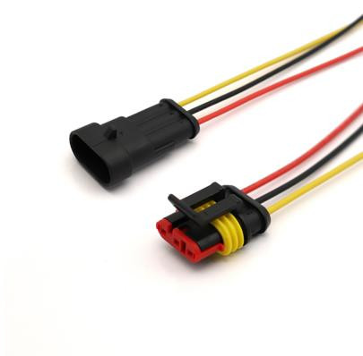 Wire Connector Plug for Waterproof Electrical Connector Kit with 10cm Cable  3P Car Waterproof