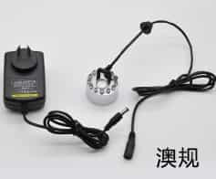 Генератор тумана 24В 16мм (12 LED, AU plug, 46x38мм)