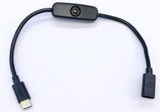 Кабель Type-C (28 см, 4A) с выключателем для Raspberry Pi 4