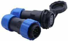Авиационный разъем SD20-9PIN (5А, влагозащищенный, вилка+розетка)