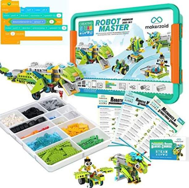 Robot Master Premium Robot Kit Makerzoid (Without Battery) Makerzoid Coding (MKZ-RM-PM)