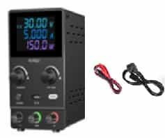 Блок питания программируемый SPPS-B1203D (черный, 120В, 3А, цветной экран, двухкнопочное управление, кабель в комплекте, EU вилка)