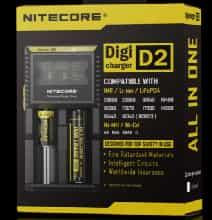 NITECORE D2 Digicharger (US-вилка, 2 слота, LCD, для Li-ion/Ni-MH)