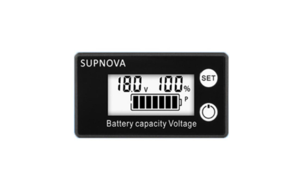 Voltage Gauge 6133A Indicator DC8V-100V LiFePO4 Voltmeter Lead Acid Lithium Battery Capacity White