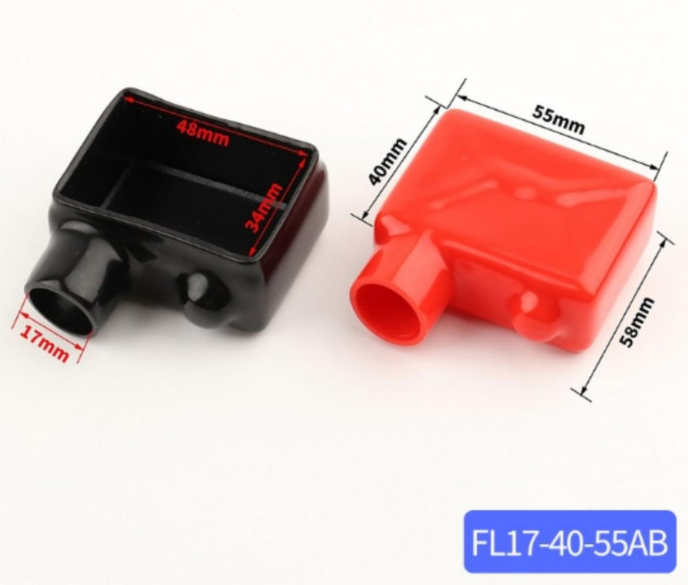Boots Covers Insulating Protector FL17-40-55AB 1 Pair Battery Terminal