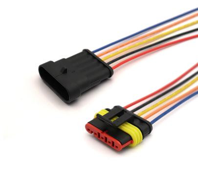 Wire Connector Plug for Waterproof Electrical Connector Kit with 10cm Cable  5P Car Waterproof