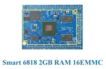 Плата CPU Smart6818 (Cortex-A9, 2 ГБ RAM, 16 ГБ eMMC)