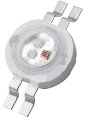 Мощный светодиод SMD 1Вт 4PIN RGB (1Вт, 4PIN, SMD)