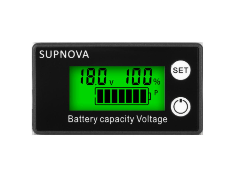 Voltage Gauge 6133A Indicator DC8V-100V LiFePO4 Voltmeter Lead Acid Lithium Battery Capacity Green