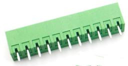 Зеленые клеммные колодки KF2EDGV-11P (прямые, 3.81 мм, 11P, PCB)