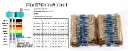 Kinds Each Value 20pcs Metal film Resistors Kit 3120PCS 1/4W 1% 156 (Plastic Bag)