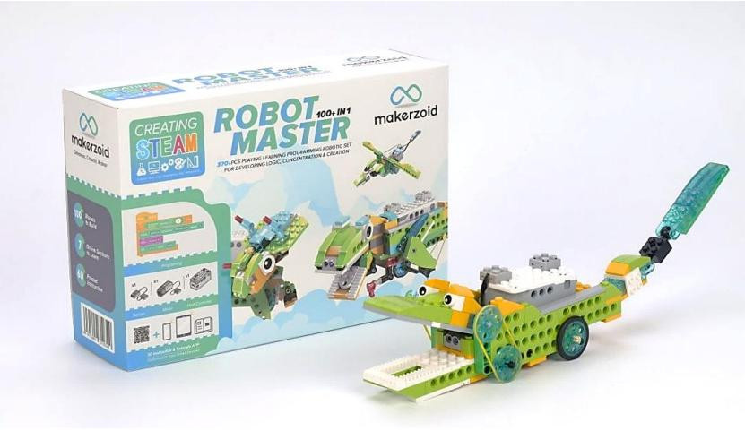 Makerzoid Programming Master 100 in 1 Coding Building Blocks Robot Educational Toy Set (Without Battery) (MKZ-RM-SD)