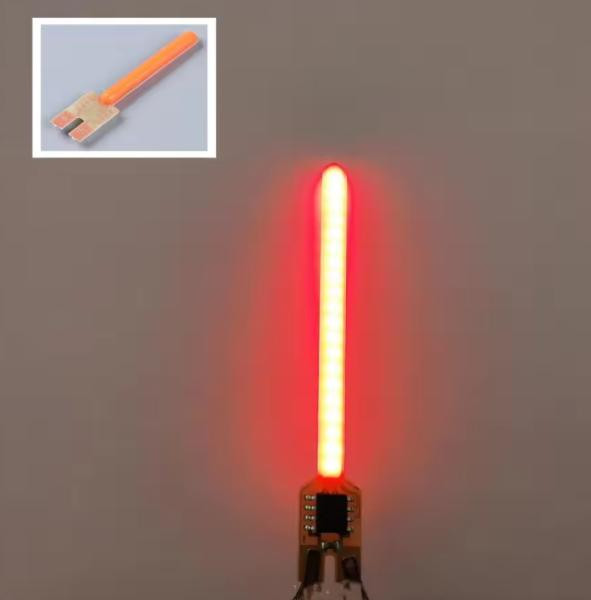 40MM 3V Flowing Water LED Filament Light Red Flow Mode