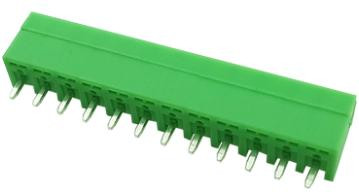 Зеленые клеммные колодки KF2EDGV-12P (прямые, 3.5 мм, 12P, PCB)