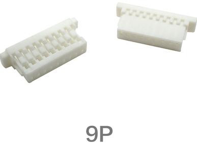 Корпусной разъем 9P male (SH1.0 мм, белый, пластик, 9 контактов)