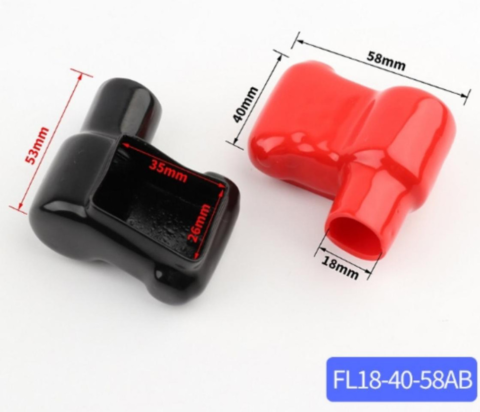 Boots Covers Insulating Protector FL18-40-58AB 1 Pair Battery Terminal