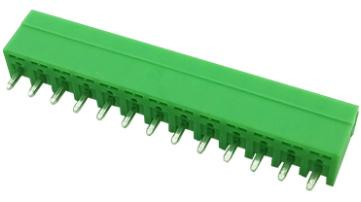Зеленые клеммные колодки KF2EDGV-13P (прямые, 3.5 мм, 13P, PCB)