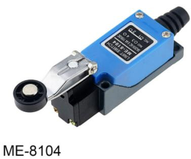 8104 Rotary Adjustable Roller Lever Arm Mini Aluminum Base ME- Limit Switch Silver Point