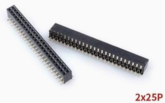 1.27MM Female Gold Pin Header 2*25P Double Row SMT Connector