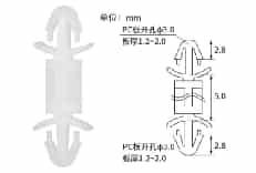 Изоляционная стойка LCF-5 M3 (M3, высота 5.0 мм, нейлон, упаковка 100 шт.)