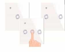 Сенсорный выключатель Tuya WiFi (2 канала, двойное управление, тип 86, UK, белый)