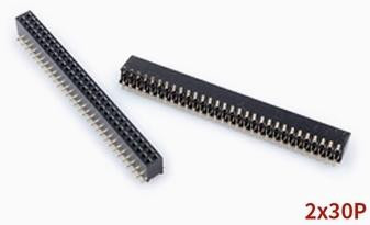 1.27MM Female Gold Pin Header 2*30P Double Row SMT Connector