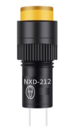 Компактный светодиодный индикатор NXD-212 (AC220В, малый корпус, LED, желтый)