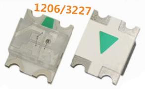 SMD светодиод 1206(3227) красный+чистый зеленый