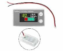 Electricity Meter Color LCD Digital Voltmeter Indicator DC 8V-100V Battery Capacity