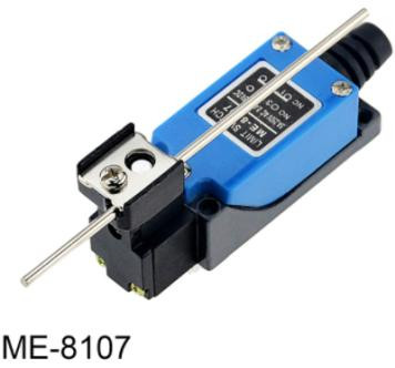 8107 Rotary Adjustable Roller Lever Arm Mini Aluminum Base ME- Limit Switch Silver Point